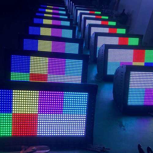 LED960颗频闪灯声控8段频闪灯RGB染色灯酒吧直播间氛围灯