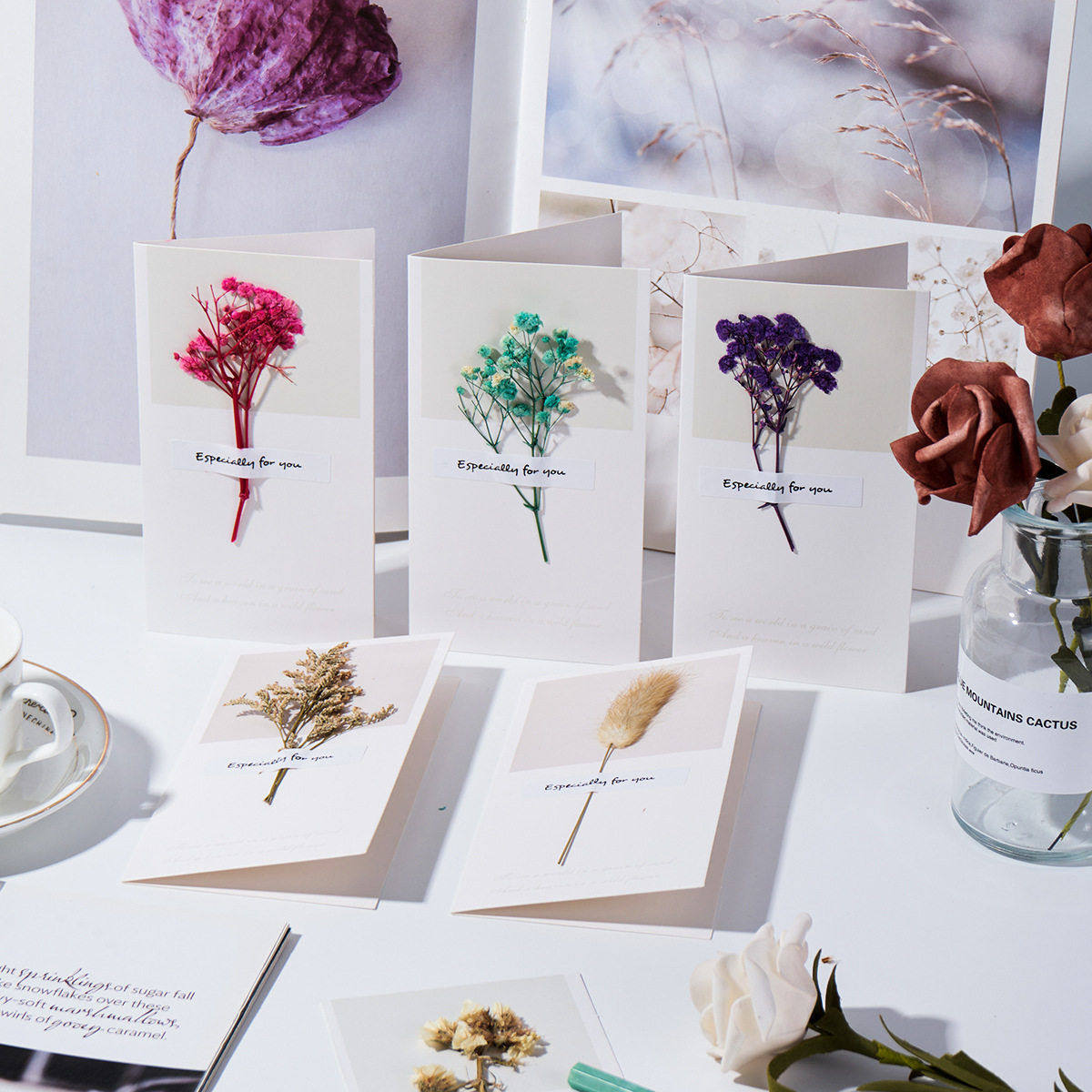 火漆印章火漆蜡棒DIY干花贺卡创意满天星鲜花生日贺卡火漆封口蜡,文具电教/文化用品/商务用品,印台,淘宝优惠券,粉丝福利购,淘宝优惠卷