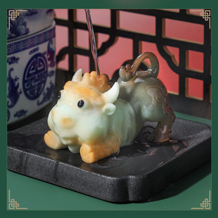 2025新款生肖牛运变色招财茶宠礼品小摆件功夫茶台新年装饰