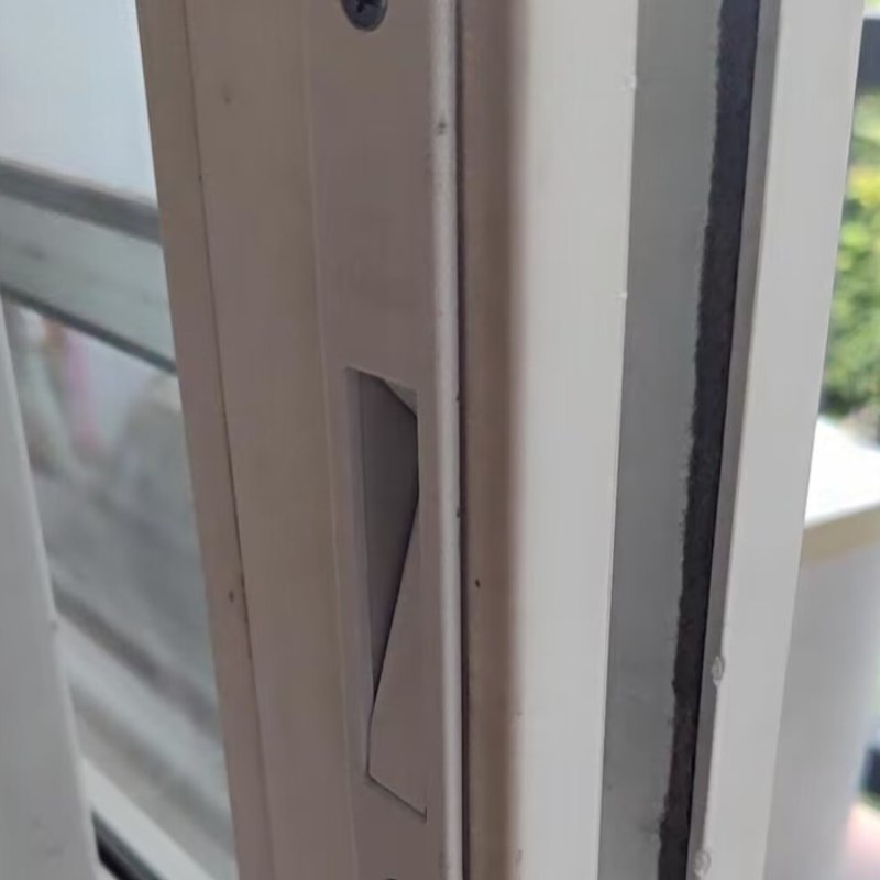 窗户锁扣平移推拉暗窗锁老式拉门锁栓按压自动碰锁玻璃门塑钢门窗