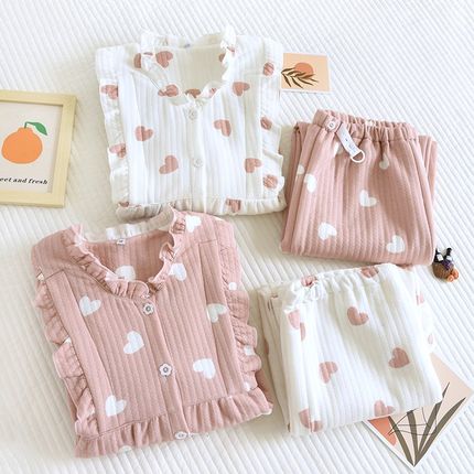 孕妇装秋冬款睡衣纯棉1s0月份夹棉月子服产后空气层哺乳大码家居