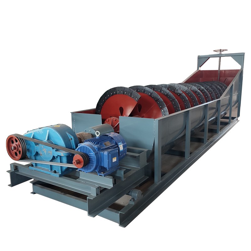 大型螺旋洗沙机山沙水洗沙包土石粉分级清洗小型螺旋洗砂机设备