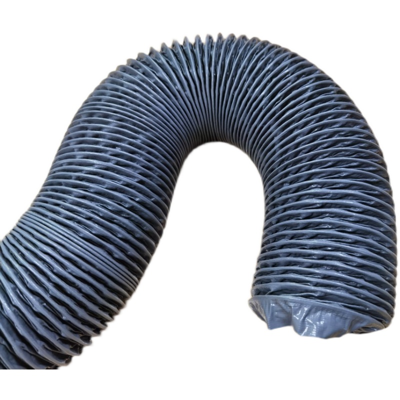 厂家直销耐高温风管伸缩排风排烟螺旋尼龙布排气管空调管油烟软管