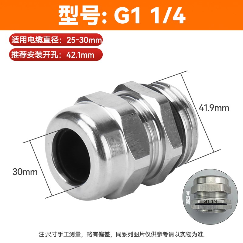 304不锈钢电缆防水接头格兰头密封接头填料函公制德制英制金属