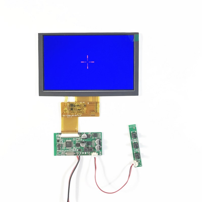 4.3寸5寸800*480液晶屏主板十字架定I位带5V2A输出 热成像驱动板