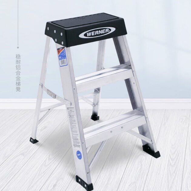 稳耐WERNER折叠升降加厚铝合金梯凳梯子凳家用梯装修工装凳SSA03