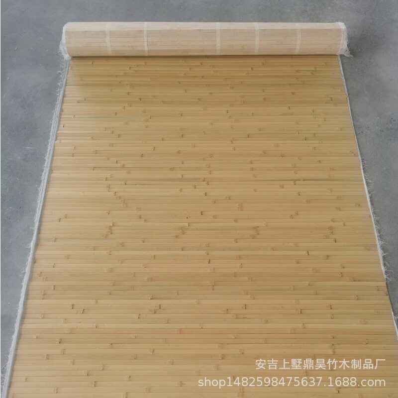 无线编织竹皮片拼板装修竹席民宿茶楼餐厅吊顶墙面家具饰面竹编席