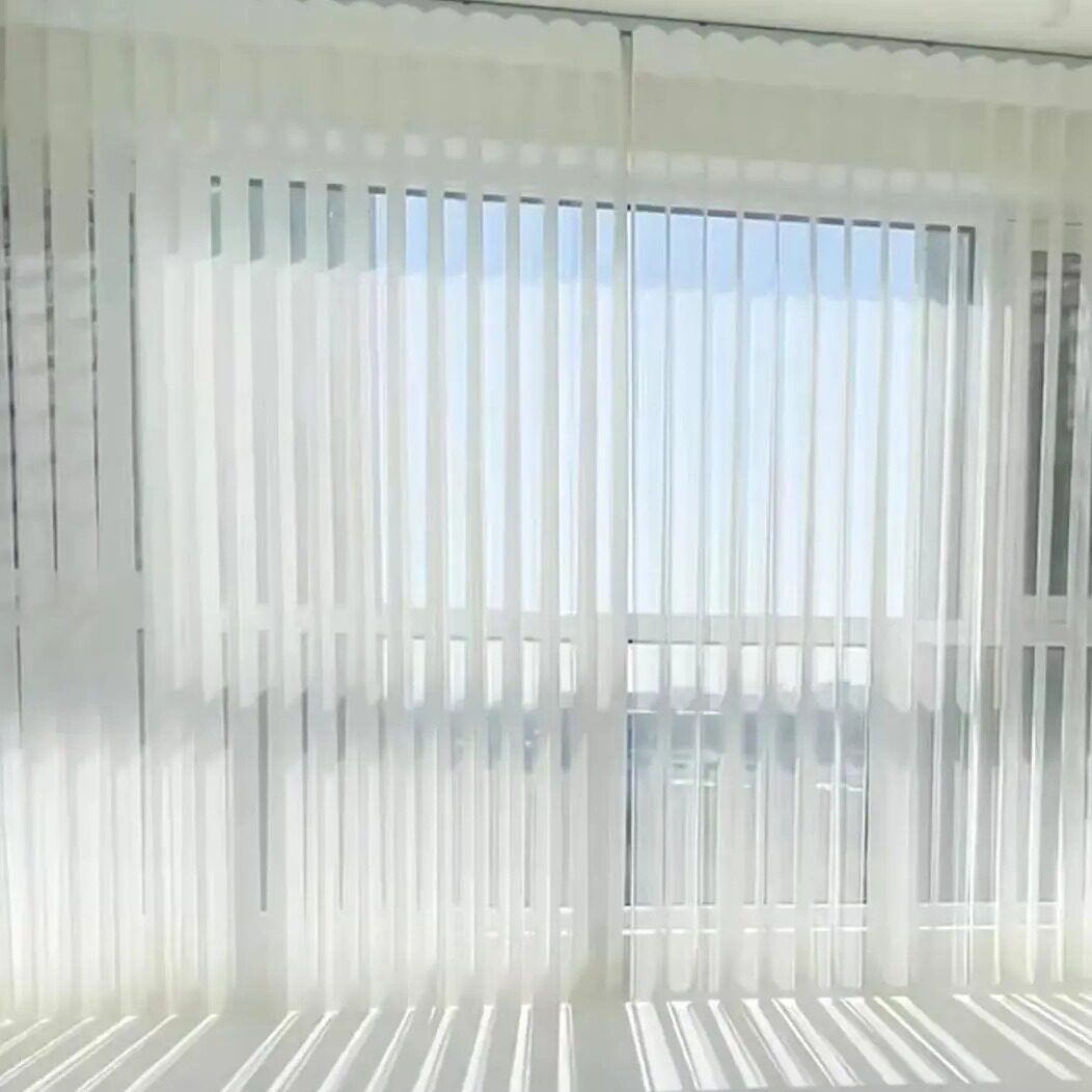 电动香格里拉窗帘卫生间办公室百叶窗阳台卷拉式免打孔遮光柔纱帘