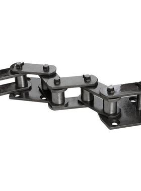 链条08B-G1橡胶链U型平顶工业机械输送托板链自润滑输送带