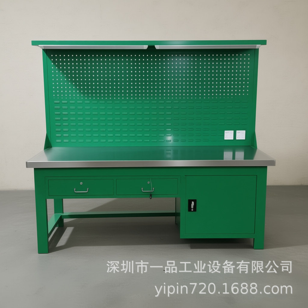 重型钳工工作台模具装配台不锈钢操作台车间台钳维修桌钢板钳工台