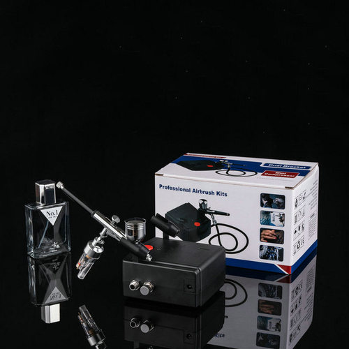 T100A喷笔气泵模型车绘彩绘喷绘上色气泵喷抢气泵迷你喷笔套装