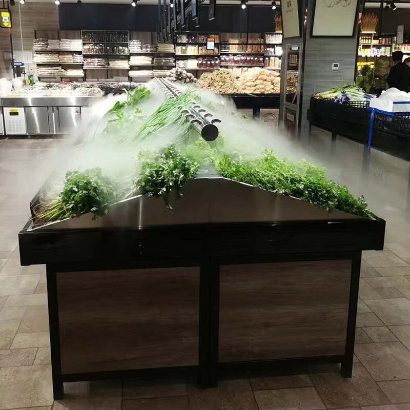 超市蔬菜保鲜加湿器商用火锅自助餐岛台I展示柜水果保鲜蔬菜雾化