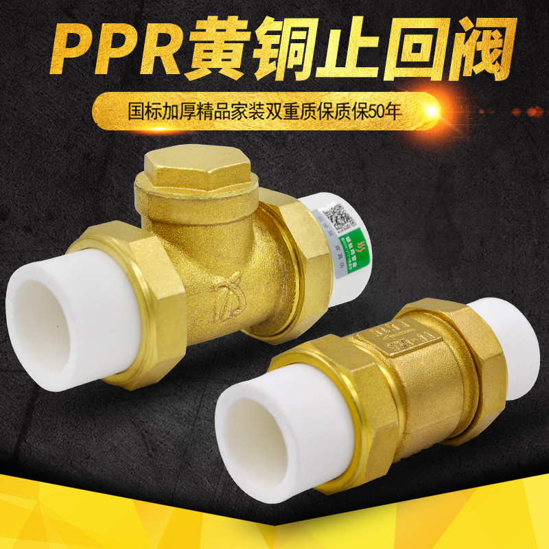 PPR止回阀黄铜卧式立式止回阀逆止阀单向阀20 4分PPR水管管材配件
