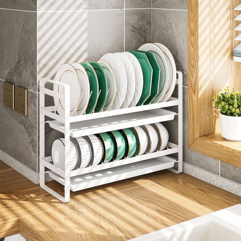 免安装碗盘收纳架厨房置物架窄小型家用碗碟沥水架多功能碗筷碗柜