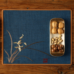 饰垫餐盘垫家用茶几杯垫防滑花瓶垫X新中式 华幔盛庭餐垫装 西餐垫