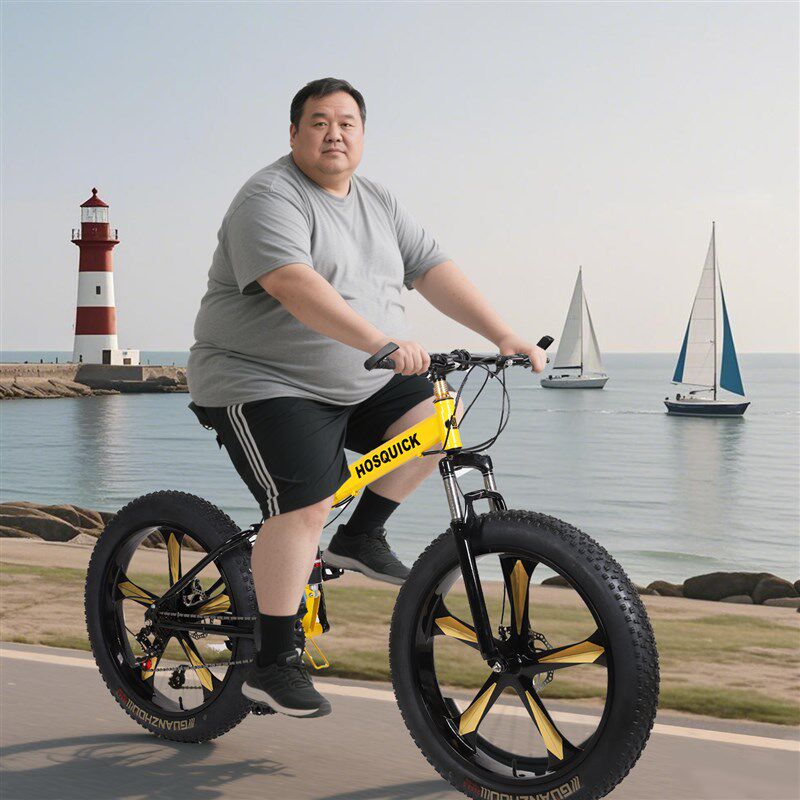 刀轮一体轮胖子雪地车大轮胎变速减震宽粗沙滩成人男女山地自行车