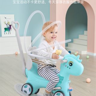 摇摇马小木马儿童摇马婴儿宝宝两用溜溜车二合一周岁生日礼物男女
