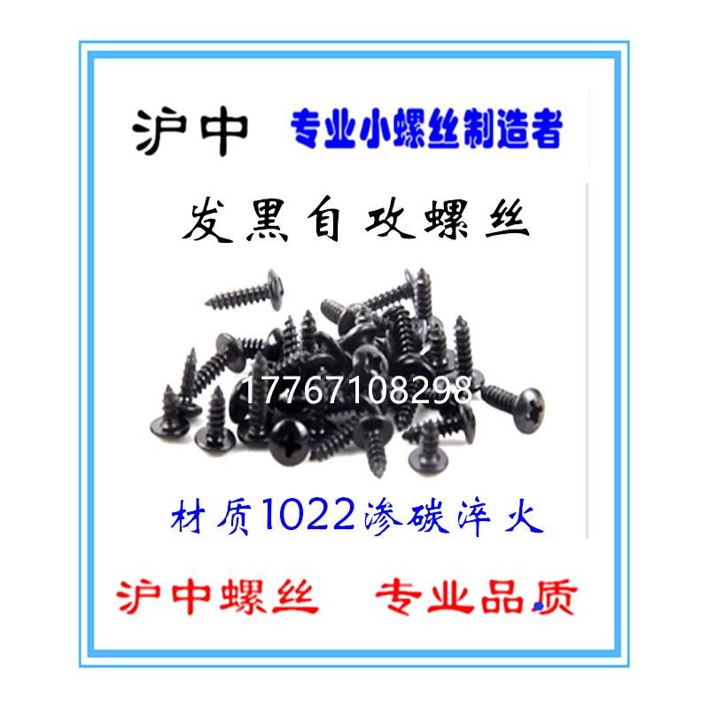 发黑十字盘头自攻螺丝黑.色自攻螺丝