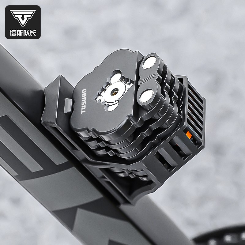 塔斯队长自行车锁防盗锁电动摩托车便携折叠锁抗液压剪山地车锁