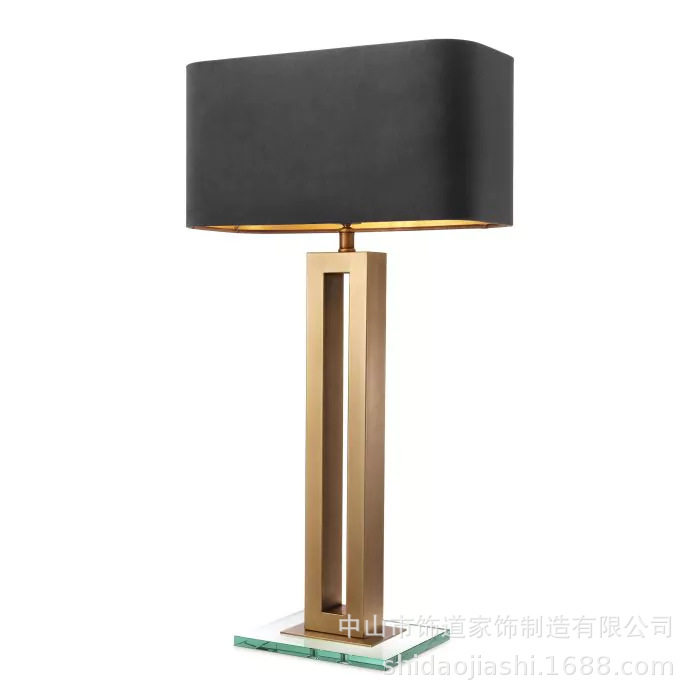 美式简约复古卧室客厅装饰台灯