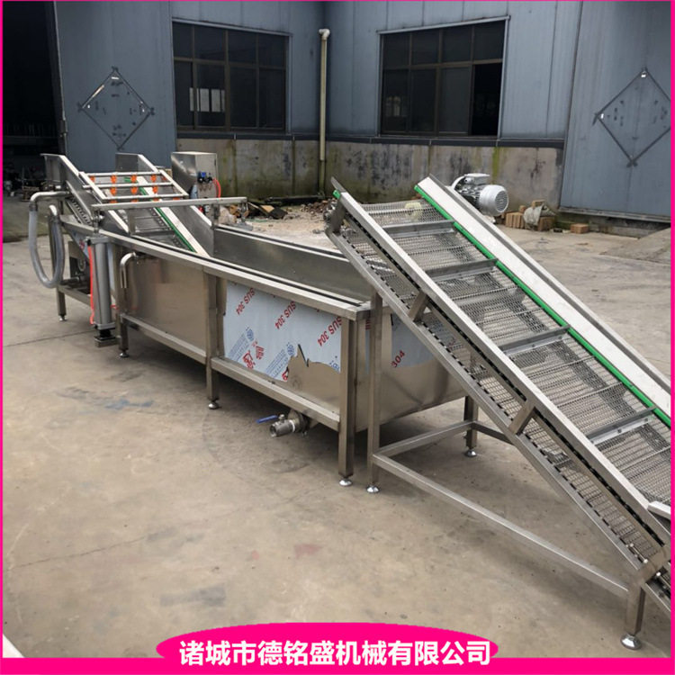 切割完的刀鱼段清洗挂冰机 带鱼段挂冰机器 不锈钢带鱼切段机