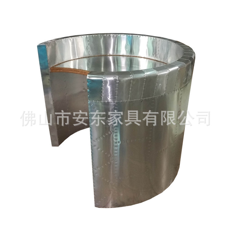 工业风格创意个性美式后现代复古LOFT航空铝皮办公电脑书桌子