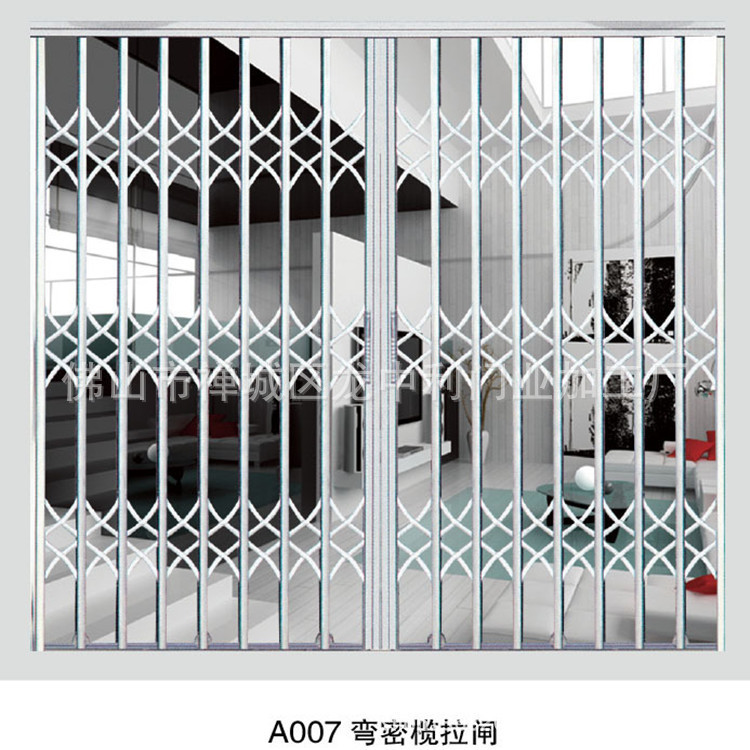 厂家优惠不锈钢推拉防盗拉闸门