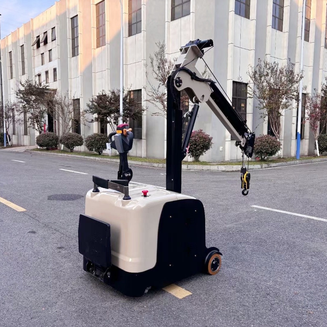 普尔夫平衡重移动小吊机电动液压吊车2吨3吨模具起重小吊机悬臂吊