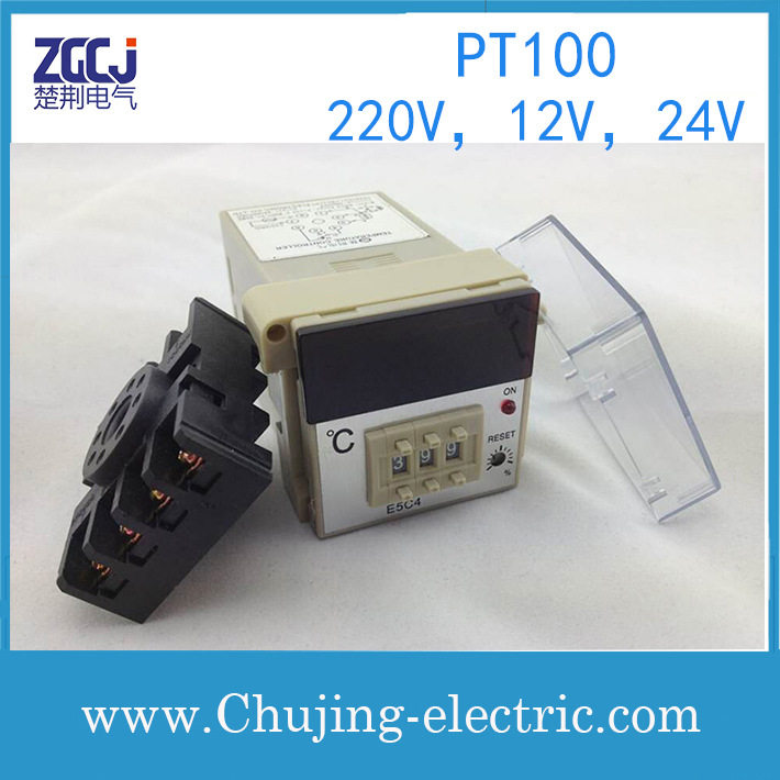 PT100输入 E5C4温控仪 DC24V供电电压 PT100 E5C4温控仪