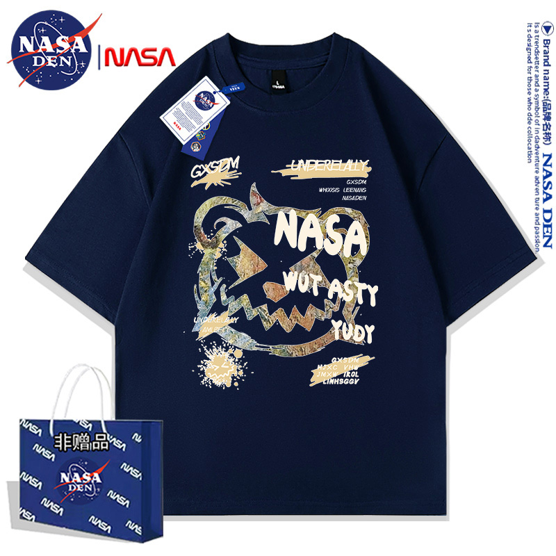NASA联名春夏季纯棉重磅短袖T恤