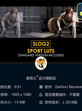 达芬奇专业电影调色LUT预设合集 Slog2运动与标准风格