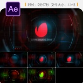 未来科技数据HUD科幻风格 AE模板高科技界面设计元 素技术展示