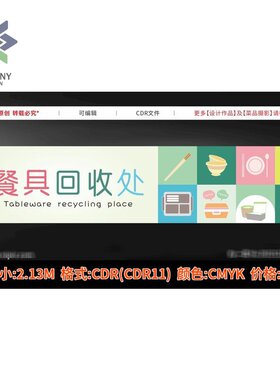 餐具回收处可爱光盘行动节约粮食矢量餐盘粮食图标绿色环保广告设