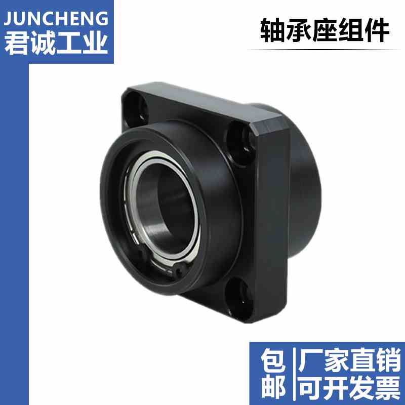 BGSZB轴承座组件 带扣环双轴承嵌入型 方法兰钢制固定轴承座BFU41