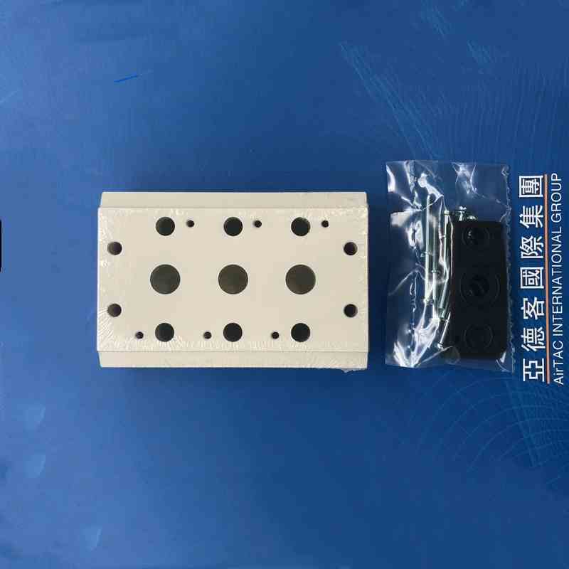 亚德客3V200电磁阀底座阀板汇流板200M-2F/3F/4F/5F/6F/7F/8F