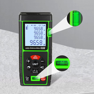 新品 测距仪双水平电子测量D仪激光尺红外线量房仪W电