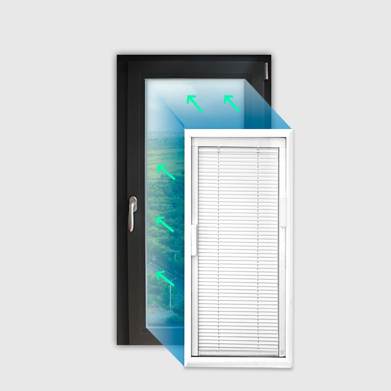 百叶窗铝合金磁控遮光窗帘升降铝合金单玻内置中空百叶窗帘