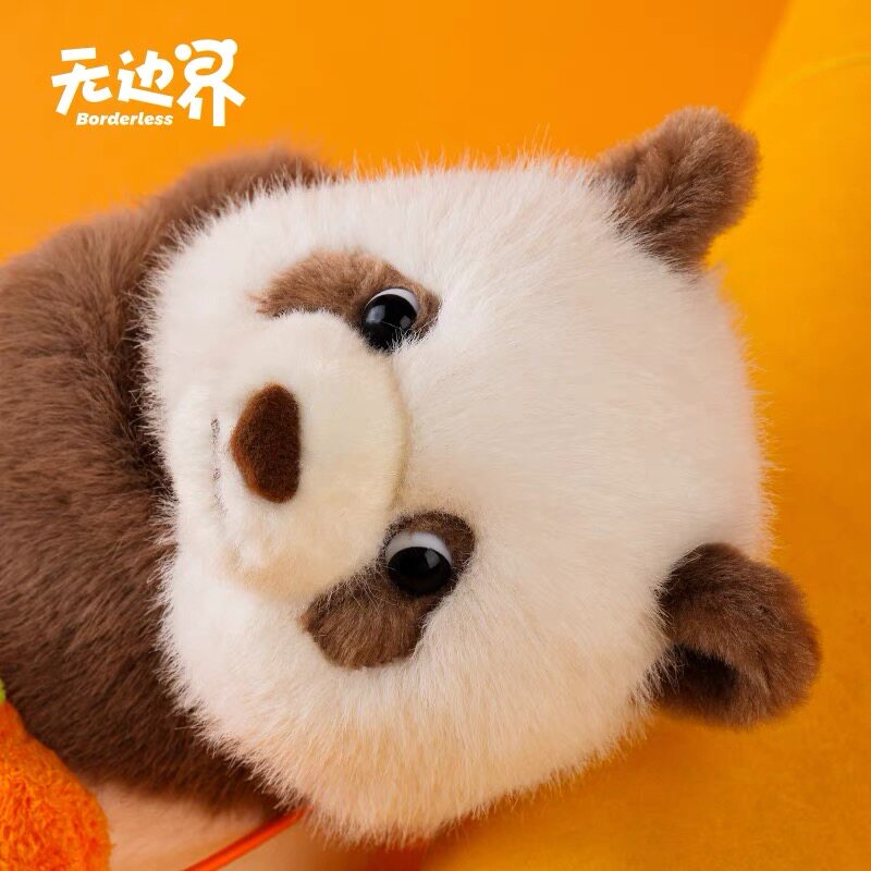 正品无边界七宝抱手熊猫公仔同款