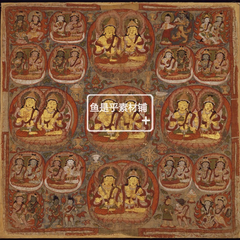 法国吉美博物馆敦煌壁画馆藏帛画绢画鉴赏遗画资料电子版图片素材