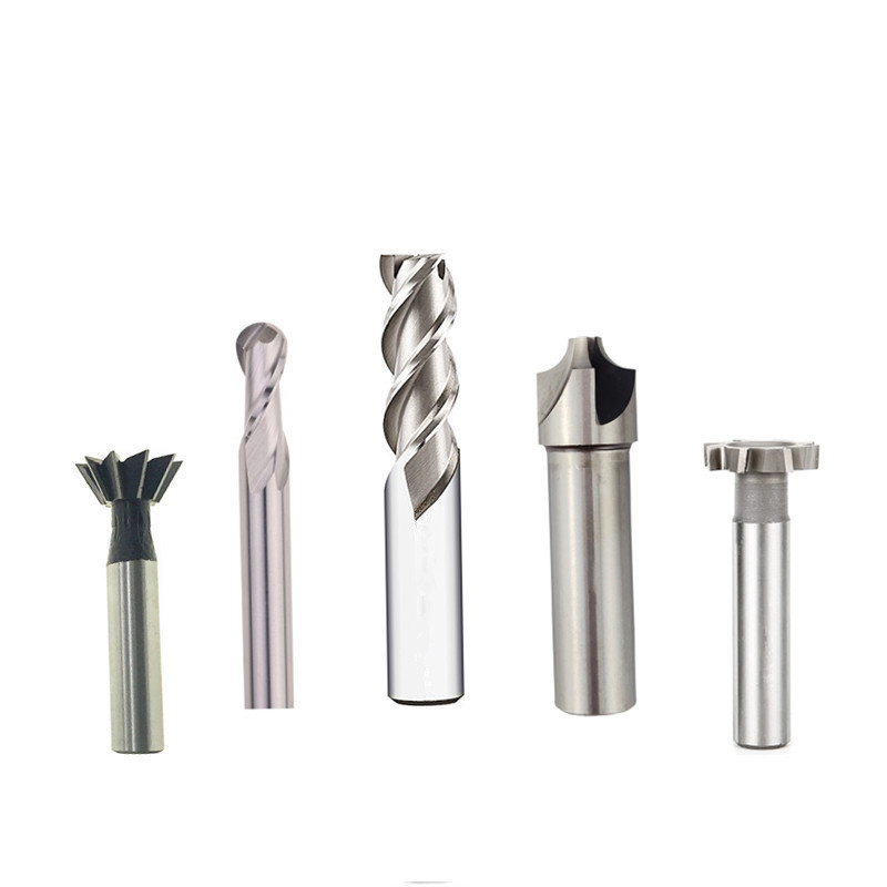 白钢半圆键高速钢铣刀球t头燕尾槽T型槽内R刀小数点立铣刀定做