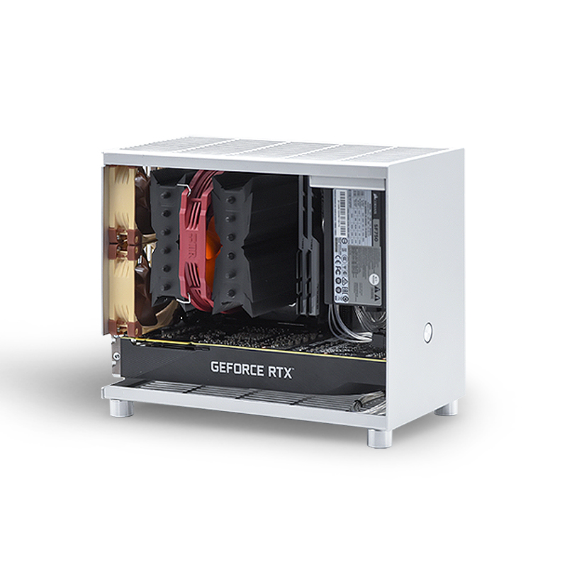 k77/ i5 i9/2060 2080Ti全铝ITX A4小机箱游戏主机显卡直插3个2.5