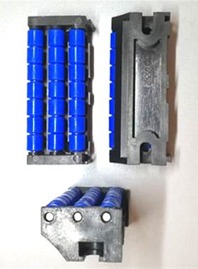 紫色白色蓝色滚珠过渡板板链对接板输送机塑料链板输送线过度板