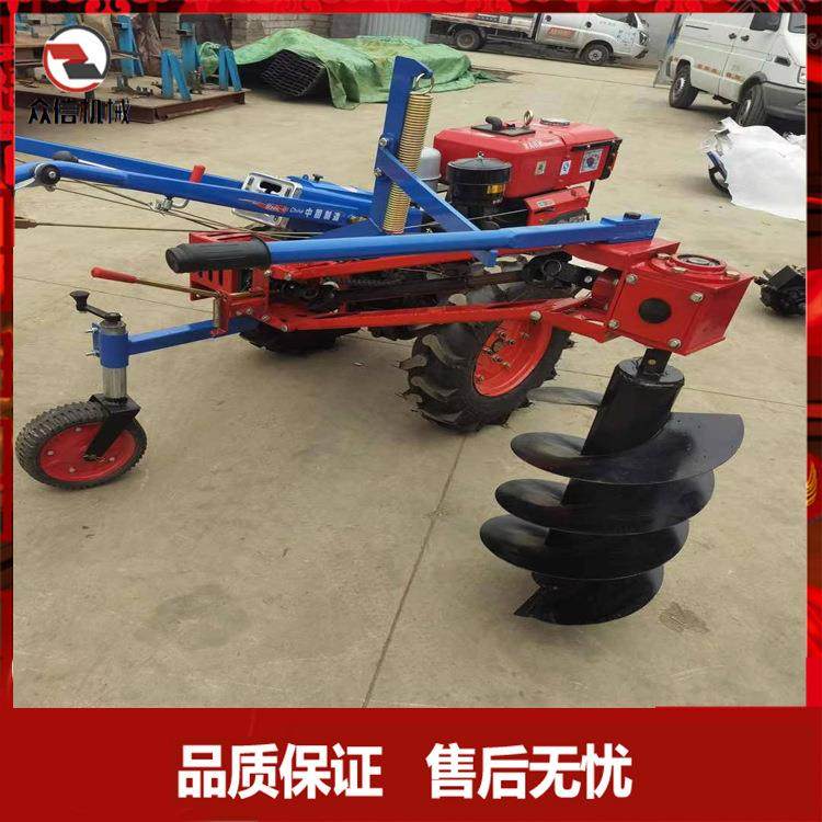 大棚土地打洞机打孔器地面挖坑机手扶地钻机栽树机冰钻便携式农用