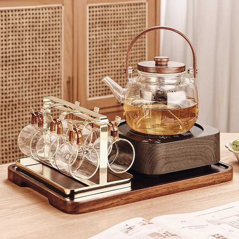 耐温玻璃煮茶壶家用室内电陶炉煮茶器蒸茶壶泡茶壶壶茶具套装