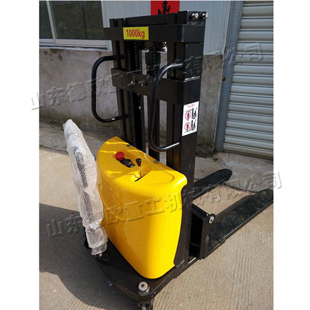 车间液压电动堆高车 高架仓库手推式升高车 站架式装卸托盘叉车
