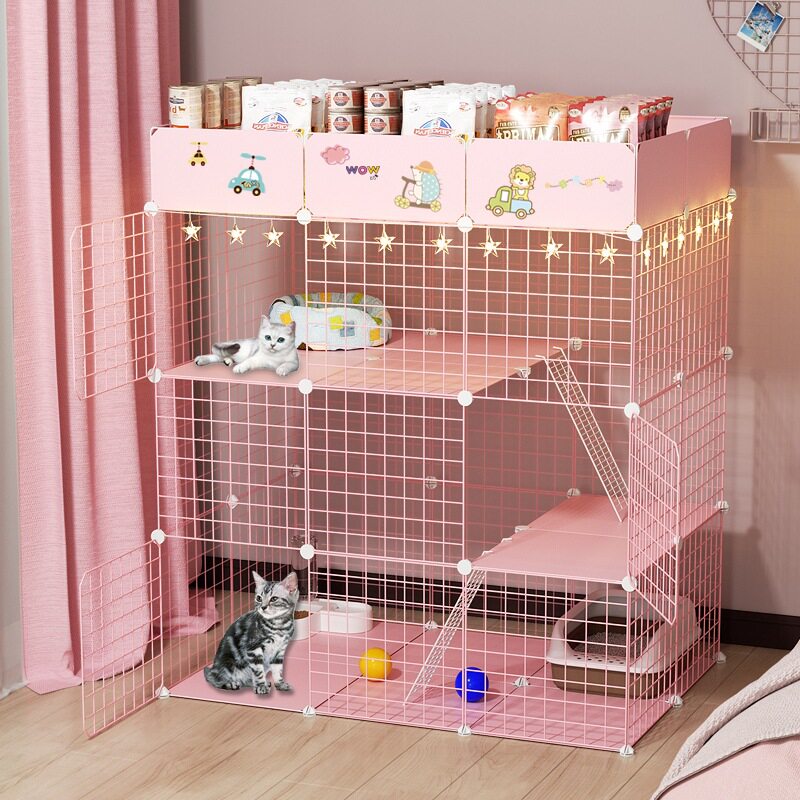 猫笼别墅猫舍猫屋带厕所家用室内四季通用大型三层猫笼子大猫笼