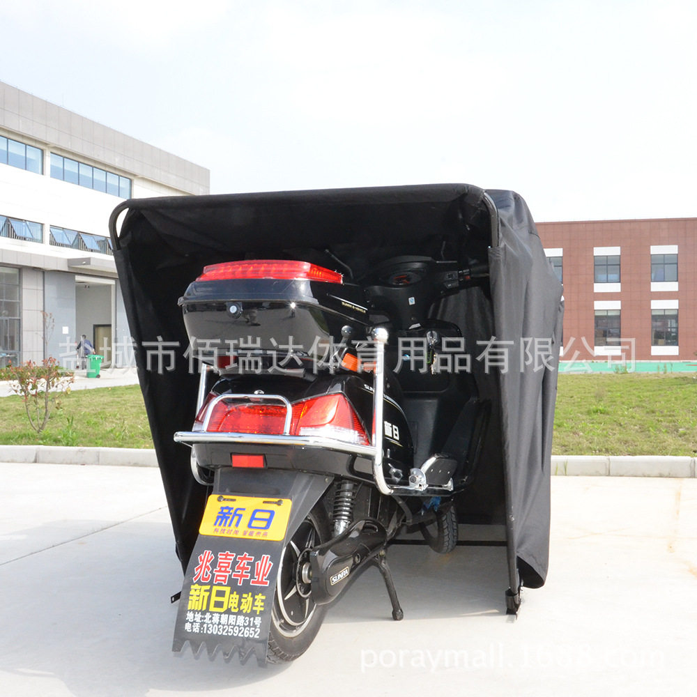 批发大号摩托车篷防霾阻燃抗紫外线防雨压胶室外摩托停放遮阳帐篷