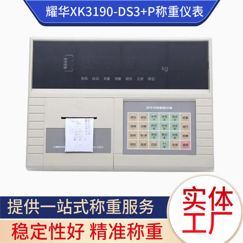 耀华称重仪表XK3190-DS3+p带打印地磅汽车衡称重控制仪表地磅配件
