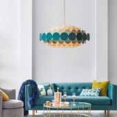 北欧现代简约创意金属客厅灯2019年新款 样板房儿童房卧室餐厅吊灯