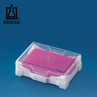 BRAND/普兰德PCR低温指示冰盒PP材质带透明盖用于8联12联管96孔板